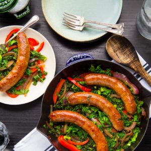 Paleo Kale, Sausage, Pepper, Skillet Primal Gourmet Recipe