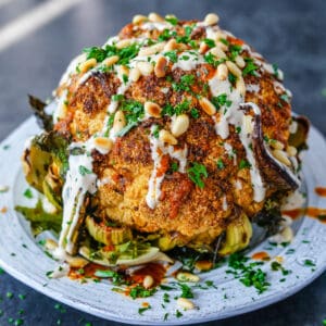 Whole Roasted Spiced Cauliflower Paleo Primal Gourmet Whole30 Recipes Easy