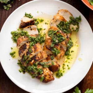 Whole30 Pan-Roasted Chicken Breast with Salsa Verde Primal Gourmet Paleo Healthy Recipe