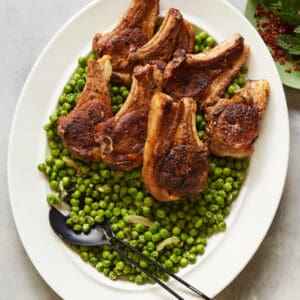 Aleppo Lamb Chops with Minty Peas Whole30 Easy Recipe