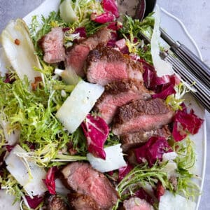 Seared Tri Tip with Frisée Salad and Sherry Vinaigrette Paleo Primal Gourmet