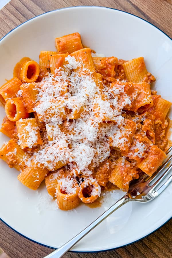 Spicy Sausage Rigatoni